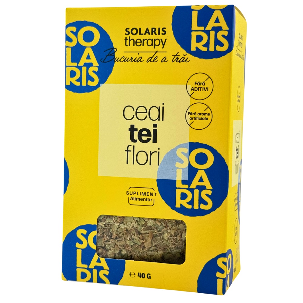 Ceai de tei flori, 50 grame, Solaris