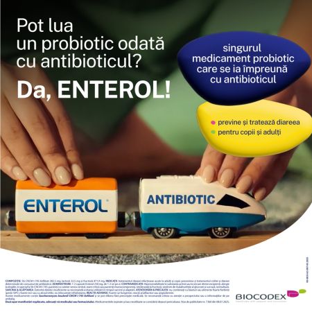 Enterol, 250 mg, 20 plicuri, Biocodex 691193