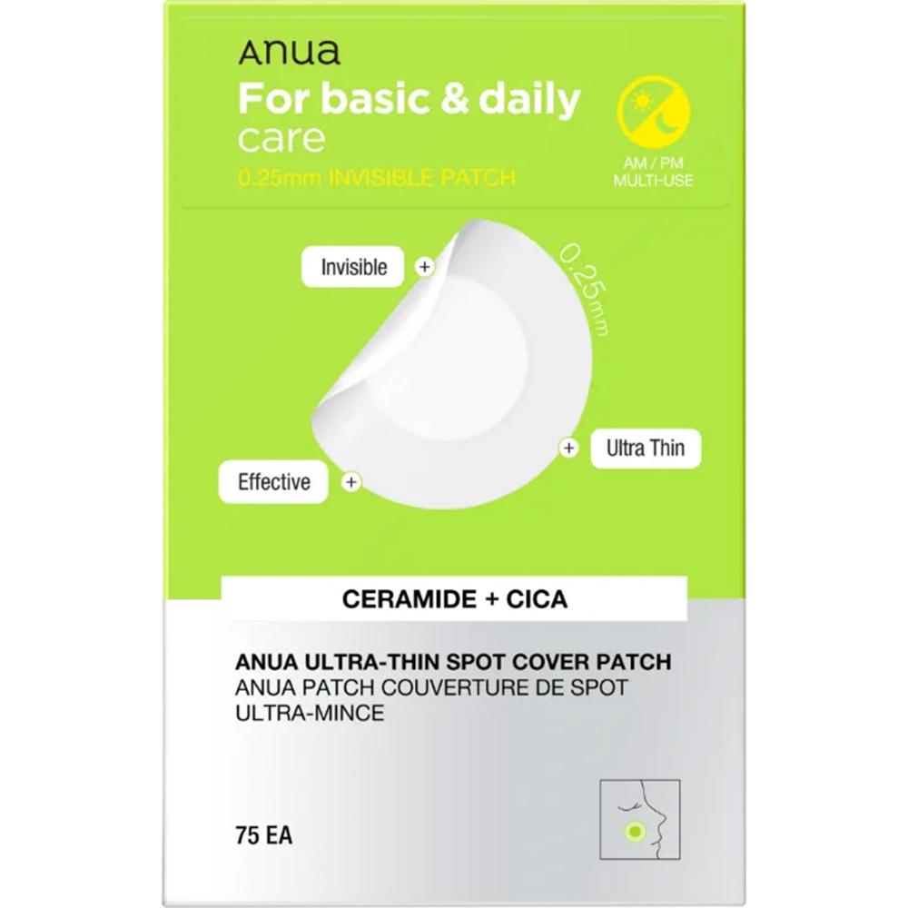 Plasturi hidrocoloidali cu ceramide pentru cosuri Ultra-Thin Spot Cover Patch, 75 bucati, Anua