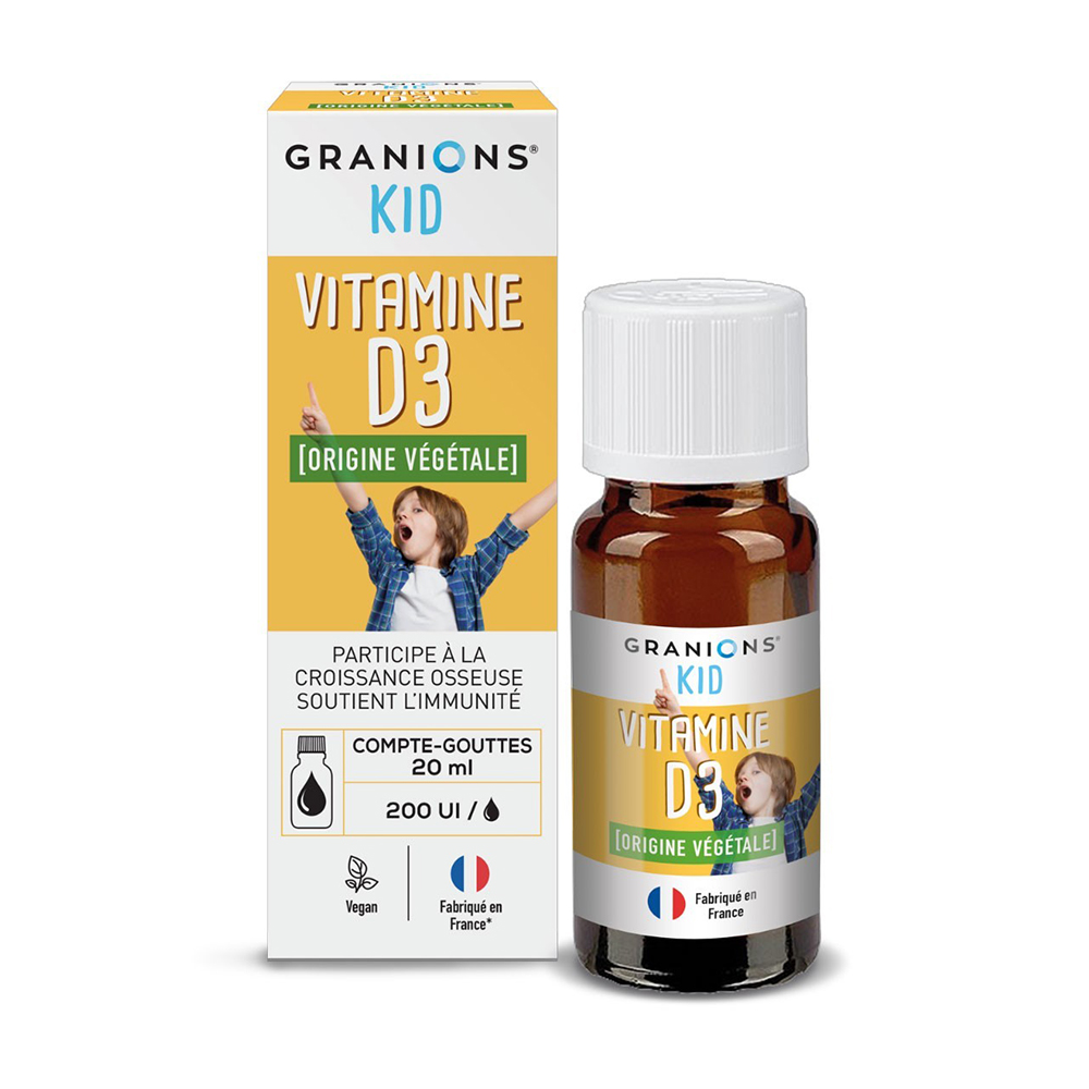 Picaturi cu Vitamina D3 pentru copii, 20 ml, Granions
