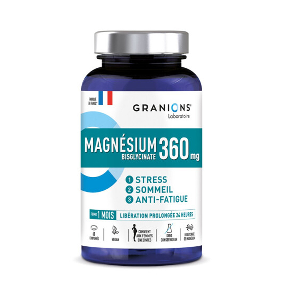 Magneziu bisglicinat + Vitamina B6, 60 comprimate, Granions