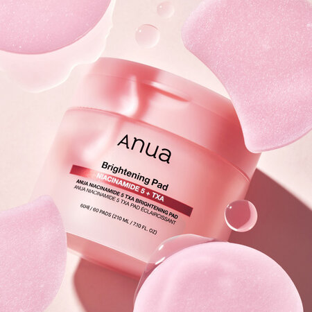 Dischete pentru hidratare si luminozitate Niacinamide 5 TXA Brightening Pad Face Toner, 60 bucati, Anua 691220