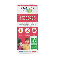 Sirop pentru copii cu aroma de capsuni Nez Gorge, 125 ml, Granions