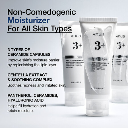 Crema cu ceramide si pantenol Ceramide 3 + Panthenol Moisture Barrie, 100 ml, Anua 691261