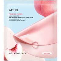Masca hidrogel pentru luminozitate Peach 70 Niacin Brightening Collagen Mask, 38 g, Anua