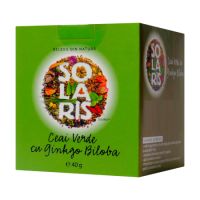 Ceai verde cu Ginko Biloba, 20 doze x 2 g, Solaris