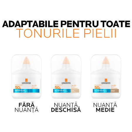 Serum de fata cu protectie solara SPF 50+ Anthelios UVAir, 50 ml, La Roche-Posay 695647