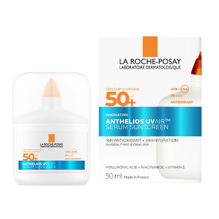 Serum de fata cu protectie solara SPF 50+ Anthelios UVAir, 50 ml, La Roche-Posay 695652