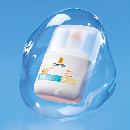 Serum de fata cu protectie solara SPF 50+ Nuanta Light Natural Anthelios UVAir, 50 ml, La Roche-Posay 691488