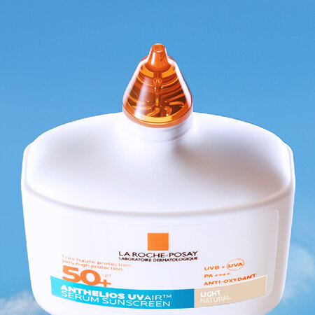 Serum de fata cu protectie solara SPF 50+ Nuanta Light Natural Anthelios UVAir, 50 ml, La Roche-Posay 691476