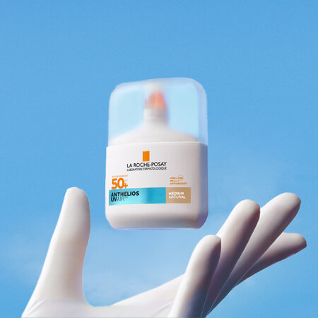Serum de fata cu protectie solara SPF 50+ Nuanta Medium Natural Anthelios UVAir, 50 ml, La Roche-Posay 691512