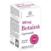 Betaina Lipozomala, 560 mg, 60 capsule vegetale gastrorezistente, BioSunLine