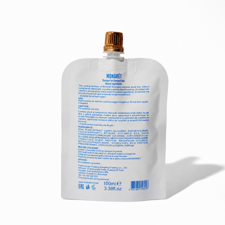 Sampon pentru par deteriorat si fara volum, 100 ml, Monxuan 747370