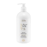 Gel de dus revigorant cu Alantoina si Pantenol Goat Milk, 500 ml, Vellie