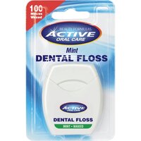 Ata dentara ceruita cu aroma de menta Active Oral Care, 100 m, Beauty Formulas