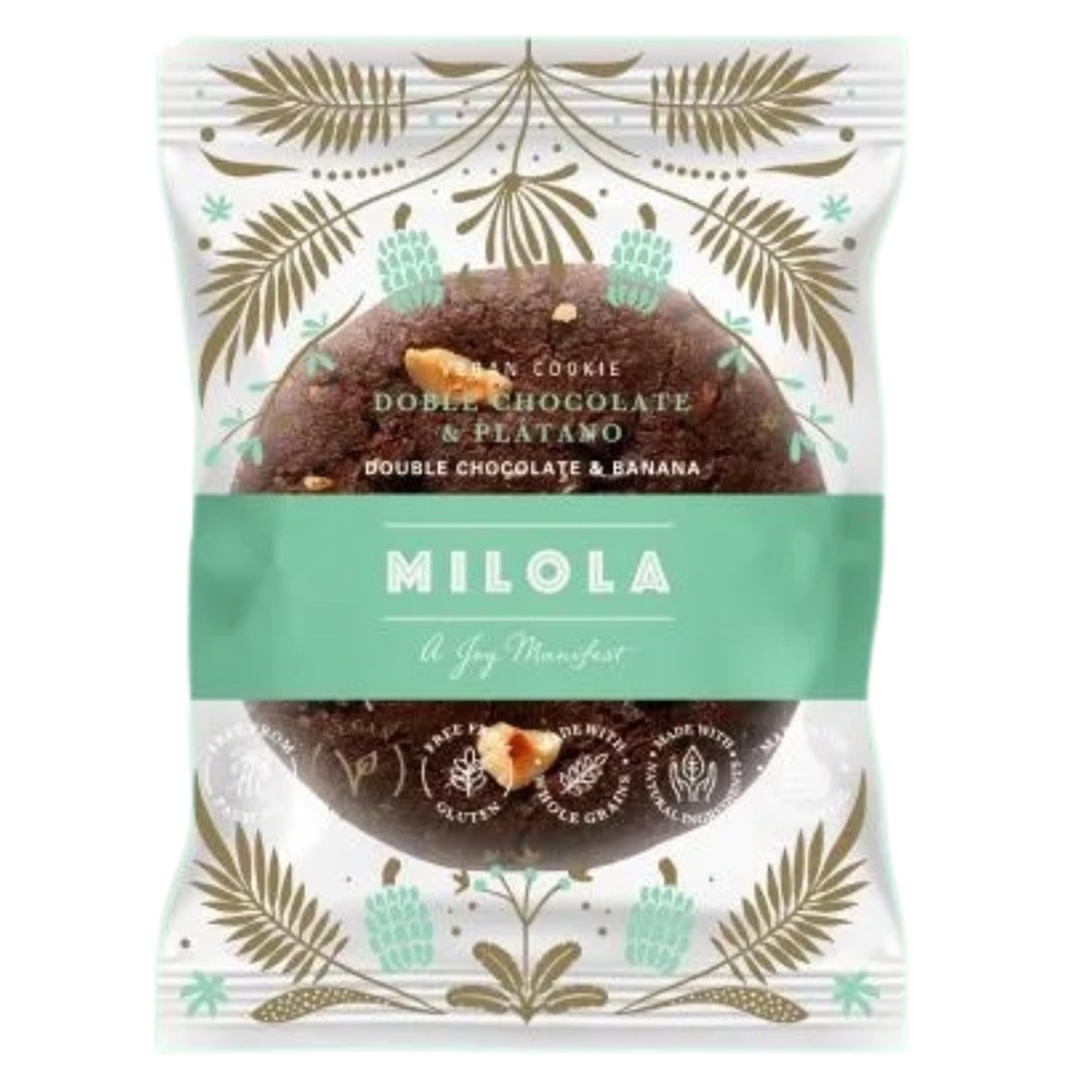 Biscuit cu ciocolata si banana fara gluten, 50 grame, Milola