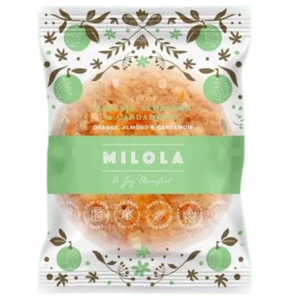 Biscuit cu portocala, cardamon si migdale fara gluten, 50 grame, Milola