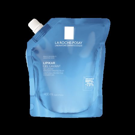 Pachet Gel de dus calmant si protector Lipikar, 400 ml + Rezerva, 400 ml, La Roche-Posay 691955