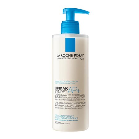 Pachet Crema de spalare ultra-delicata, pentru pielea uscata cu tendinta atopica Lipikar Syndet AP+, 400 ml + Rezerva, 400 ml, La Roche-Posay 691937