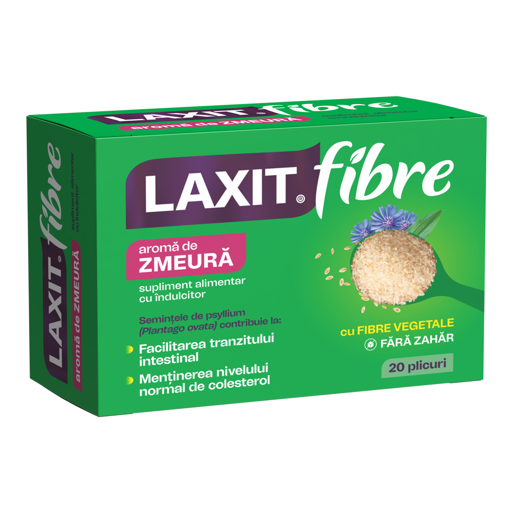 Laxit Fibre cu aroma de zmeura, 20 plicuri, Fiterman Pharma