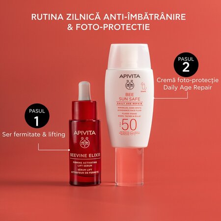 Fluid hidratant anti-rid cu protectie solara SPF 50 Bee Sun Safe, 50 ml, Apivita 692123