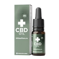 Ulei de canepa cu 8% CBD, 825 mg, 10 ml, Ultima Flora