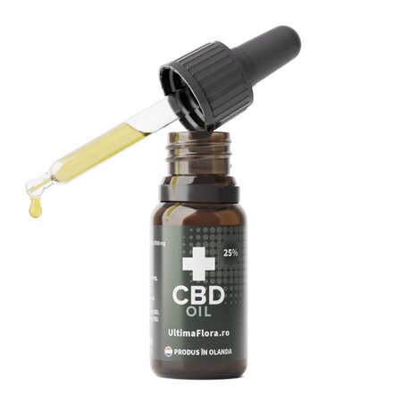 Ulei de canepa cu 25% CBD, 2500 mg, 10 ml, Ultima Flora 692176