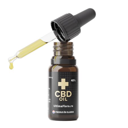 Ulei de canepa cu 40% CBD, 4000 mg, 10 ml, Ultima Flora 692183