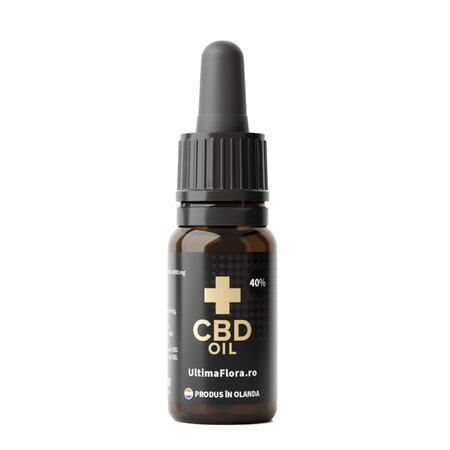 Ulei de canepa cu 40% CBD, 4000 mg, 10 ml, Ultima Flora 692184