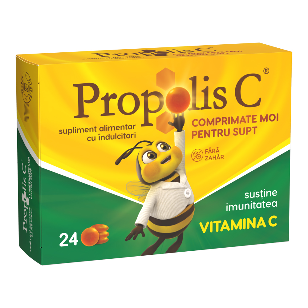 Propolis C, 24 comprimate moi pentru supt, Fiterman Pharma