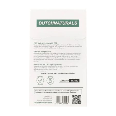 Plasturi cu CBD, 450 mg, 30 bucati, Dutch Natural Healing 692214