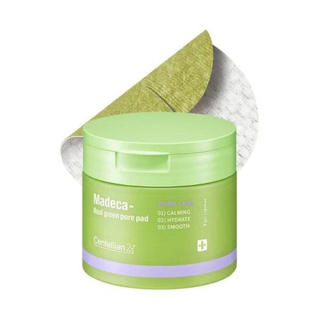 Dischete exfoliante Madeca Real Green Pore Pad, 60 bucati, Centellian 24 692222