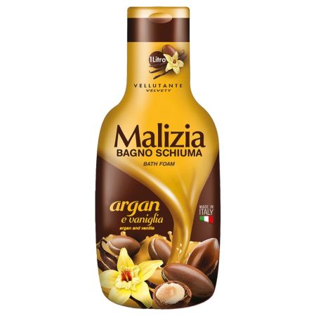 Spumant de baie cu Ulei de Argan si Vanilie, 1000 ml, Malizia