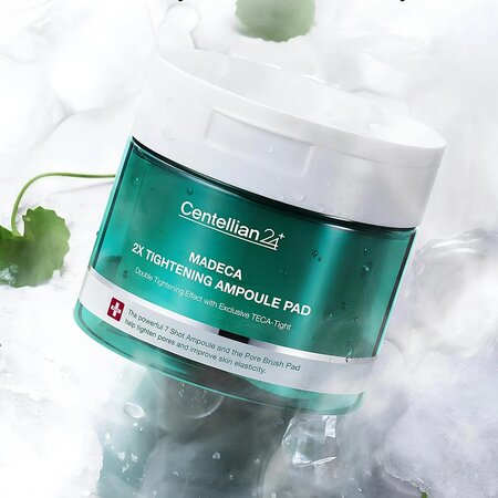 Dischete exfoliante si tonifiante Madeca 2X Tightening, 60 bucati, Centellian 24 692286