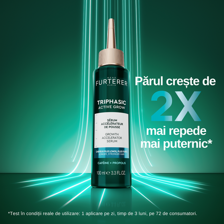 Ser pentru cresterea parului cu propolis Triphasic Active, 100 ml, Rene Furterer 734576