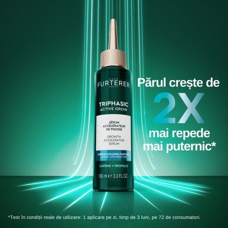 Ser pentru cresterea parului cu propolis Triphasic Active, 100 ml, Rene Furterer 692640