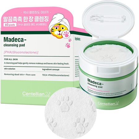 Dischete pentru curatare blanda, Madeca PHA Cleansing Pad, 60 bucati, Centellian 24 692768