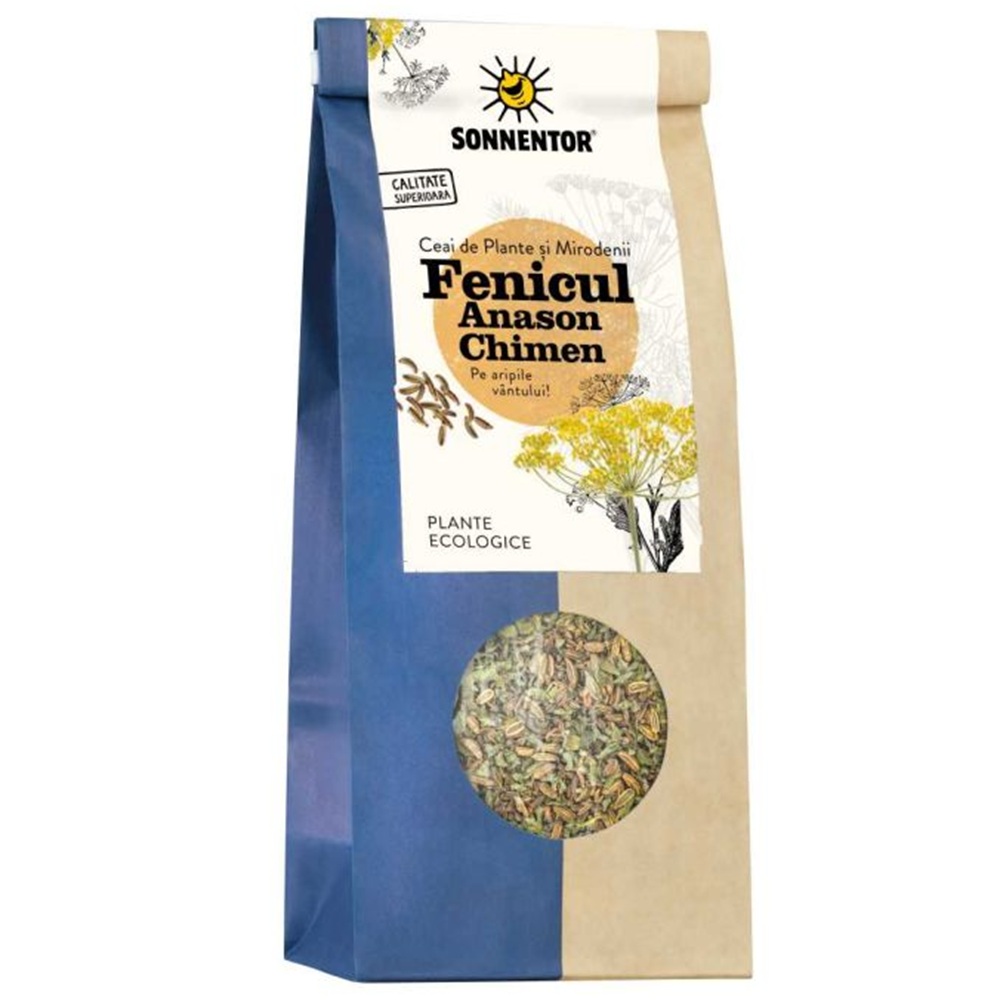 Ceai de fenicul, anason si chimen, 150 g, Sonnentor