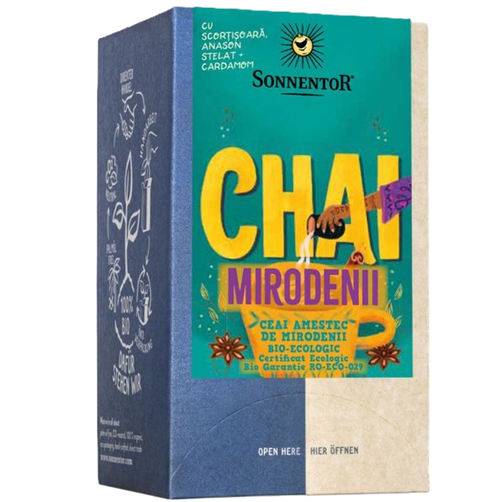 Ceai din amestec de mirodenii Chai, 18 doze, Sonnentor