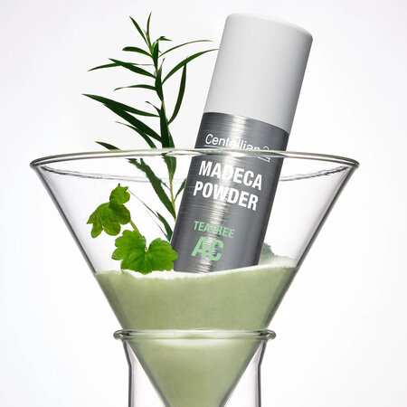 Pudra faciala cu arbore de ceai pentru controlul sebumului, Madeca Power Tea Tree AC, 6 g, Centellian 24 692979
