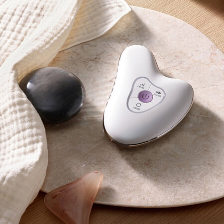 Dispozitiv electronic tip Gua Sha, Madeca Prime Ritual White Pearl, Centellian 24 693003