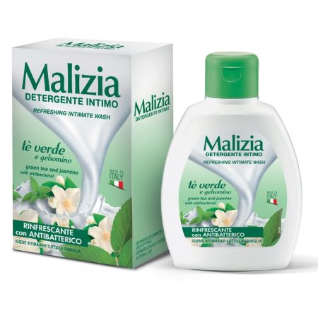 Sapun lichid intim cu ceai verde si Iasomie, 200 ml, Malizia