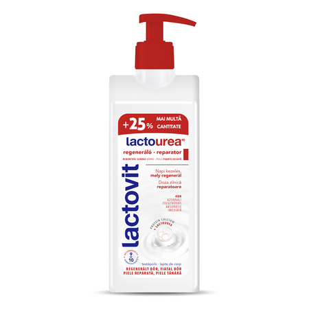 Lapte de corp reparator pentru piele foarte uscata, Lactourea, 400 ml + 25%, Lactovit