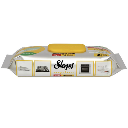 Servetele umede degresante cu spuma activa Easy Clean, 30 bucati, Sleepy 693194