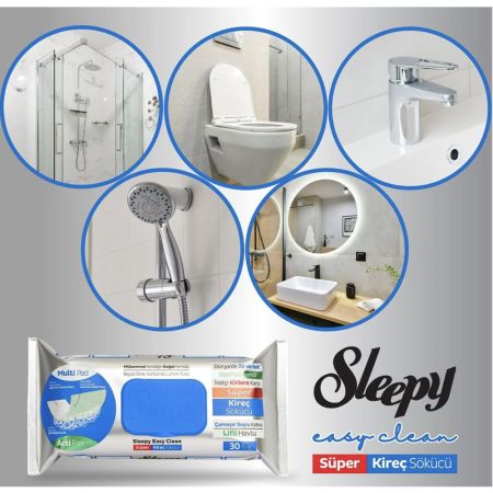 Servetele umede anticalcar cu spuma activa Easy Clean, 30 bucati, Sleepy 693205