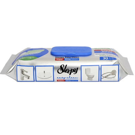 Servetele umede anticalcar cu spuma activa Easy Clean, 30 bucati, Sleepy 693204