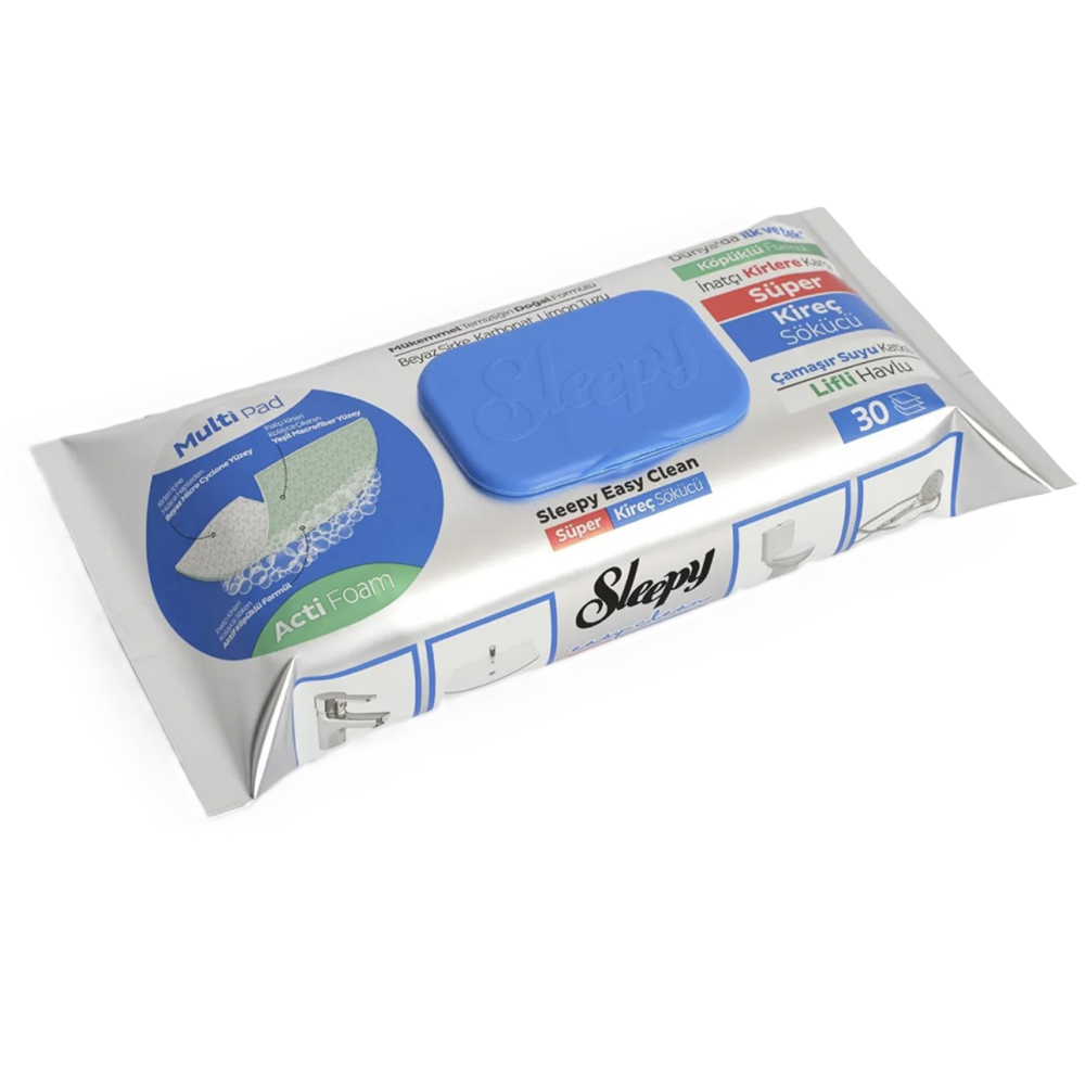 Servetele umede anticalcar cu spuma activa Easy Clean, 30 bucati, Sleepy