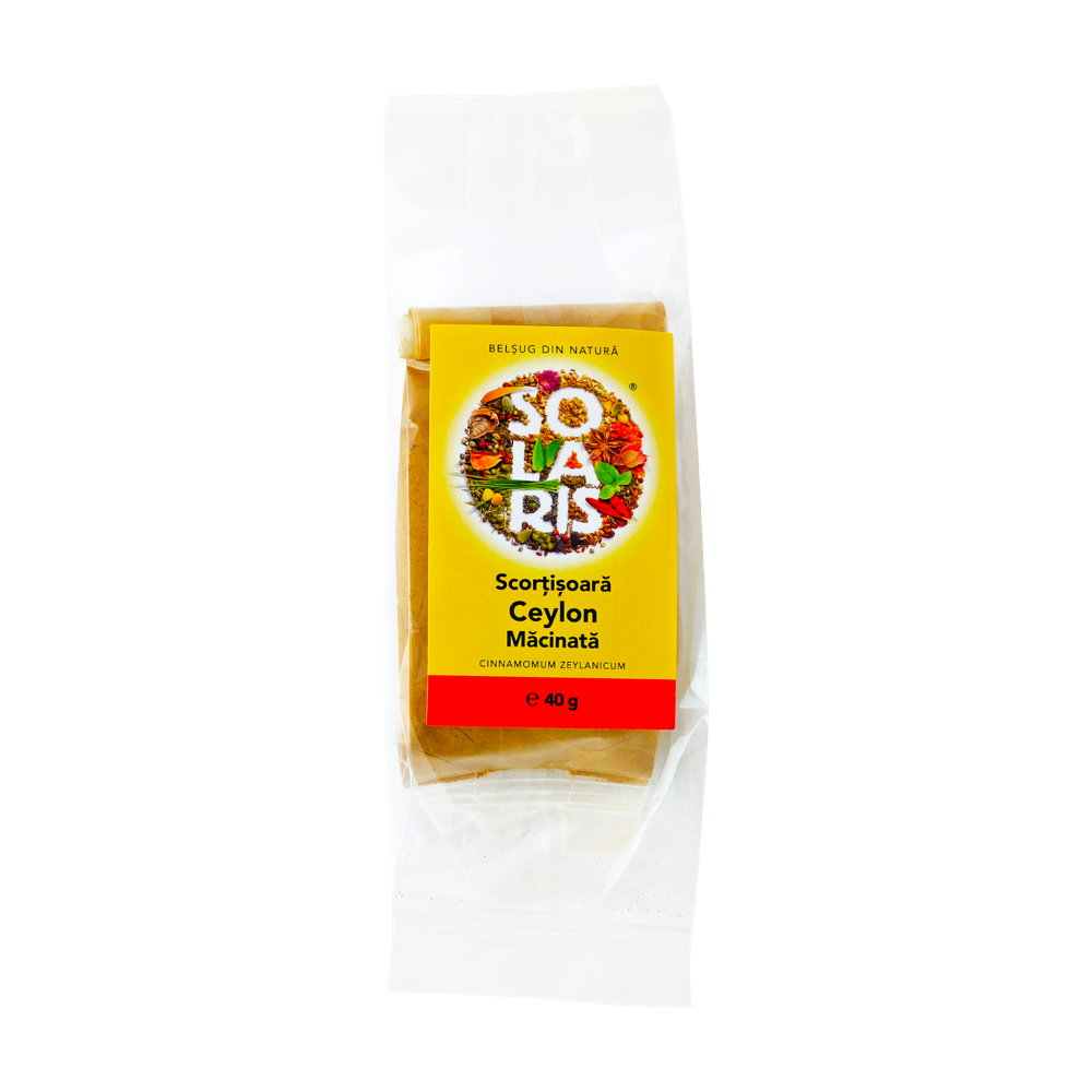 Scortisoara Ceylon macinata, 40 g, Solaris