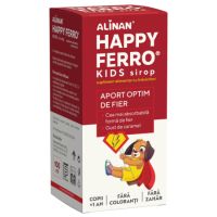 Sirop fara zahar pentru copii Alinan Happy Ferro, 100 ml, Fiterman