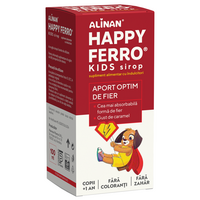 Sirop fara zahar pentru copii Alinan Happy Ferro, 100 ml, Fiterman